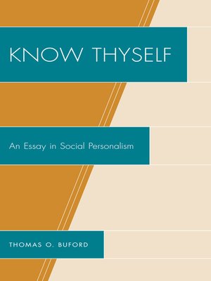cover image of Know Thyself
